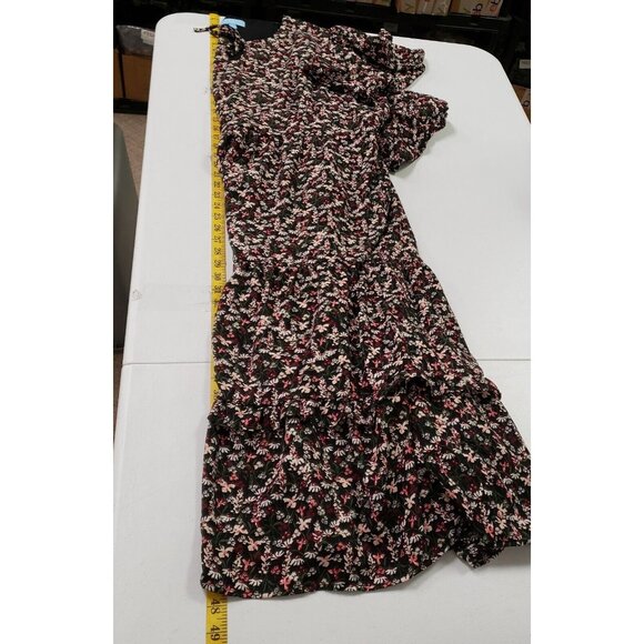 Draper James Womens Dark Cottagecore Floral Midi Dress Size XXL Tiered Prairie - Picture 9 of 11